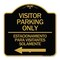 Signmission Bilingual Reserved Parking Visitor Parking Only Estacionamiento Para Visitantes, A-DES-BG-1818-24303 A-DES-BG-1818-24303 - alternate 1
